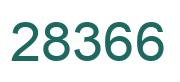 Number 28366 green image