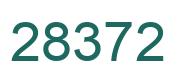 Number 28372 green image