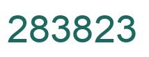 Number 283823 green image