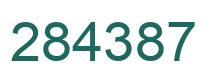 Número 284387 imagen verde