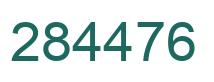Number 284476 green image