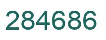 Number 284686 green image
