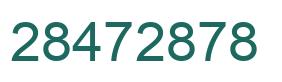 Número 28472878 imagen verde