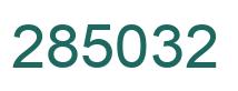 Number 285032 green image