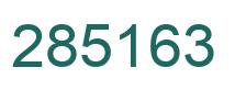 Number 285163 green image