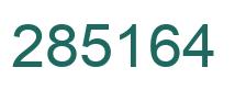 Number 285164 green image