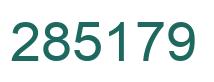 Number 285179 green image
