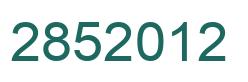 Número 2852012 imagen verde