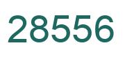 Number 28556 green image