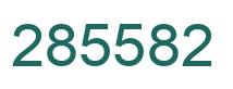 Number 285582 green image