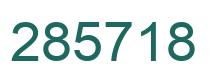 Número 285718 imagen verde