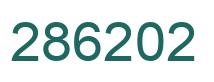 Number 286202 green image
