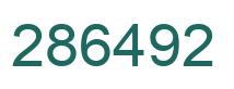 Number 286492 green image