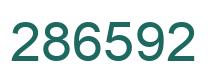 Number 286592 green image