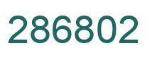 Number 286802 green image