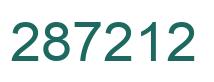 Número 287212 imagen verde