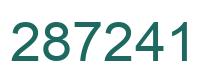 Número 287241 imagen verde