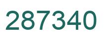 Número 287340 imagen verde