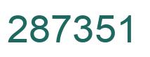 Número 287351 imagen verde