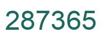 Número 287365 imagen verde