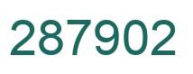 Number 287902 green image