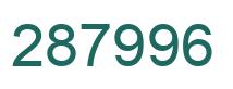 Número 287996 imagen verde