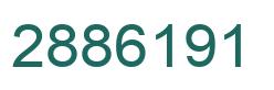 Número 2886191 imagen verde
