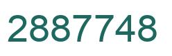 Number 2887748 green image