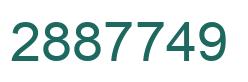 Number 2887749 green image