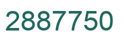 Number 2887750 green image