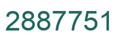 Number 2887751 green image