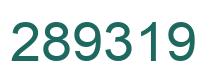 Número 289319 imagen verde