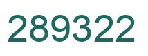 Number 289322 green image