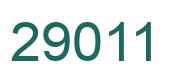 Number 29011 green image