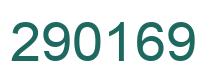 Number 290169 green image