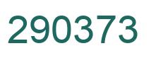 Number 290373 green image
