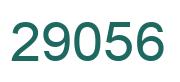 Number 29056 green image
