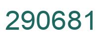 Número 290681 imagen verde