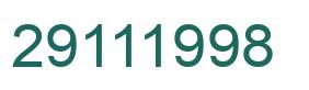 Número 29111998 imagen verde