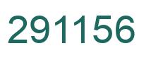 Number 291156 green image