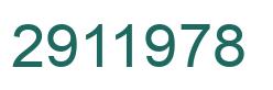 Number 2911978 green image