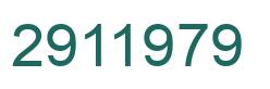 Number 2911979 green image