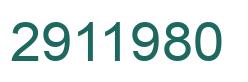 Number 2911980 green image