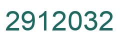 Number 2912032 green image