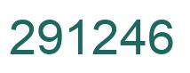 Number 291246 green image