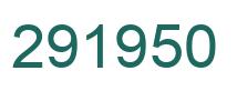 Number 291950 green image