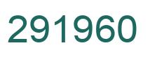 Number 291960 green image