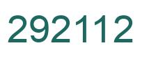 Número 292112 imagen verde