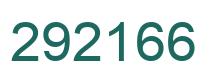 Number 292166 green image