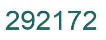 Number 292172 green image